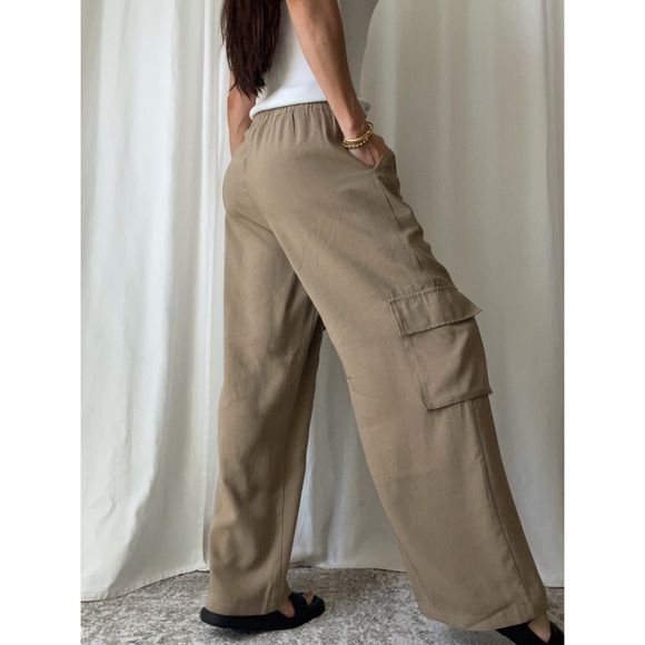 FRANKIE CARGO PANTS — In Khaki - Picture 3 of 9